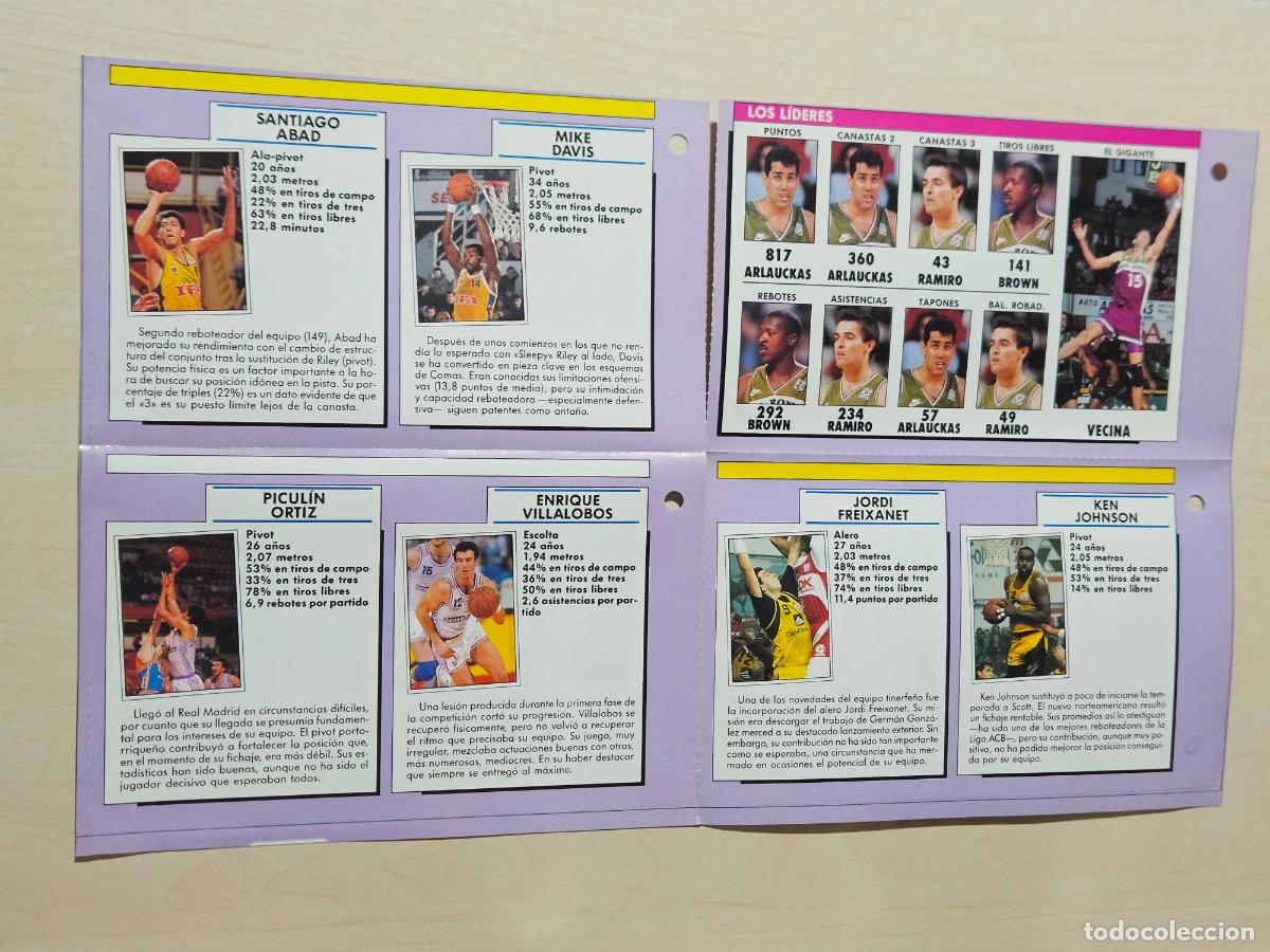 Coleccionismo deportivo: Fichas &rdquo;As&iacute; fue la Liga 89-90&rdquo; Gigantes del Basket LEER ANUNCIO