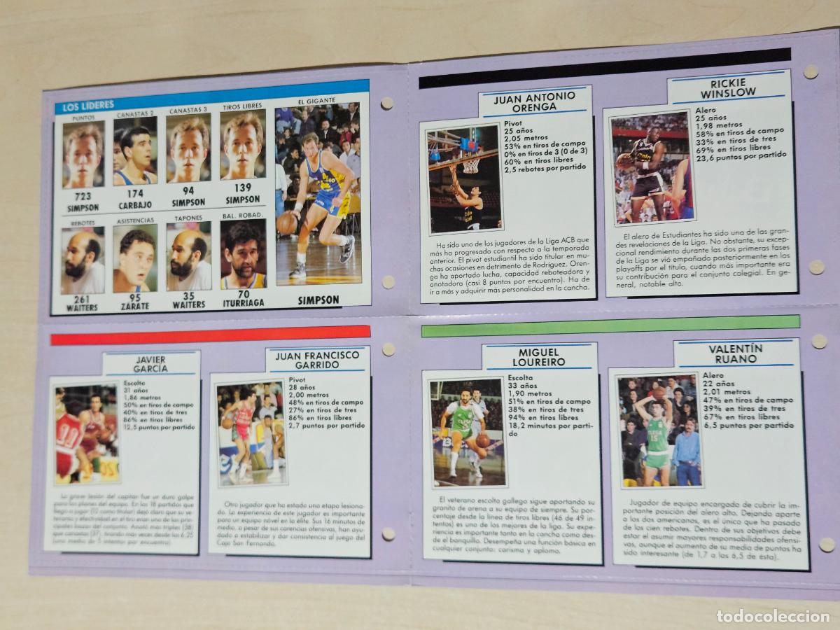 Coleccionismo deportivo: Fichas &rdquo;As&iacute; fue la Liga 89-90&rdquo; Gigantes del Basket LEER ANUNCIO