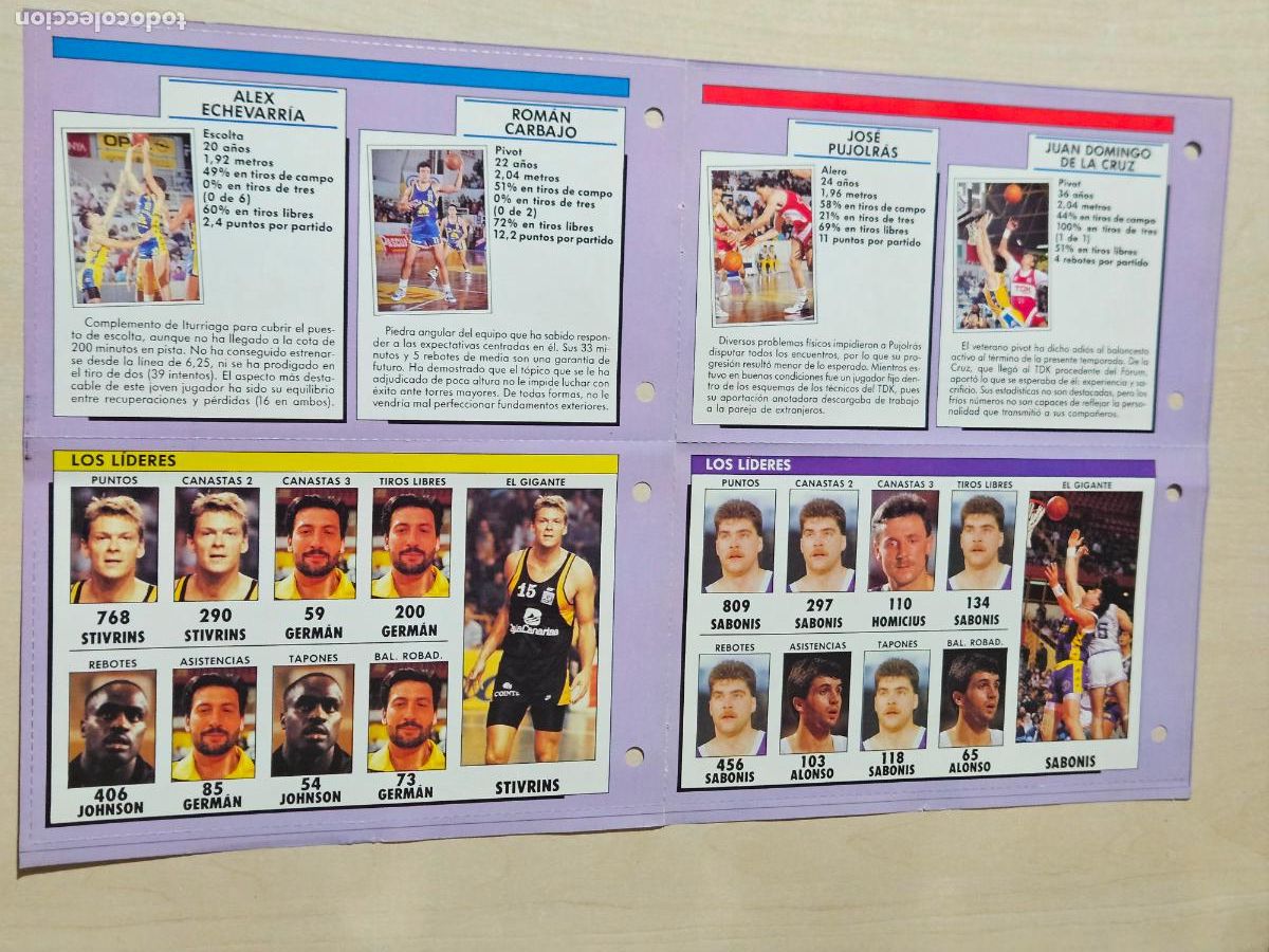 Coleccionismo deportivo: Fichas &rdquo;As&iacute; fue la Liga 89-90&rdquo; Gigantes del Basket LEER ANUNCIO