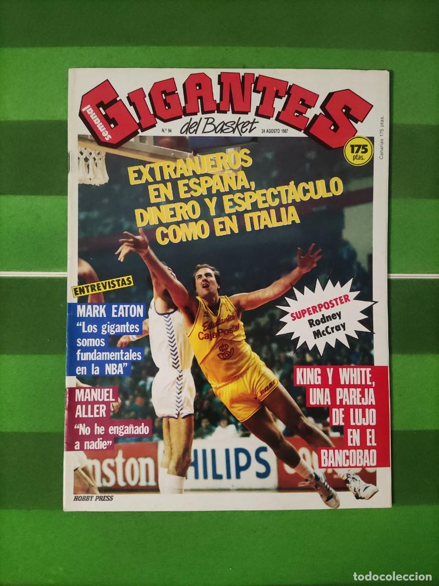 Sports collectibles: 94 Gigantes del basket 1987 Mark Eaton / Manuel Aller / King y White una pareja de lujo