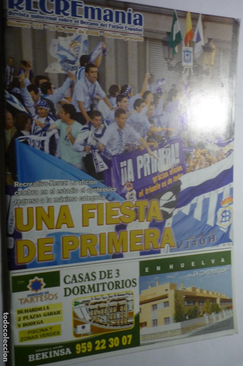 Colecionismo desportivo: revista futbol recremania .- recreativo huelva 34 pagfotos reportajes publicidad&iexcl; &iexcl;incluye abanico &iexcl;