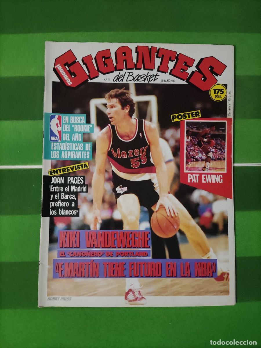 Coleccionismo deportivo: 72 Gigantes del basket 1987 Kiki Vandeweghe / Joan Pag&eacute;s