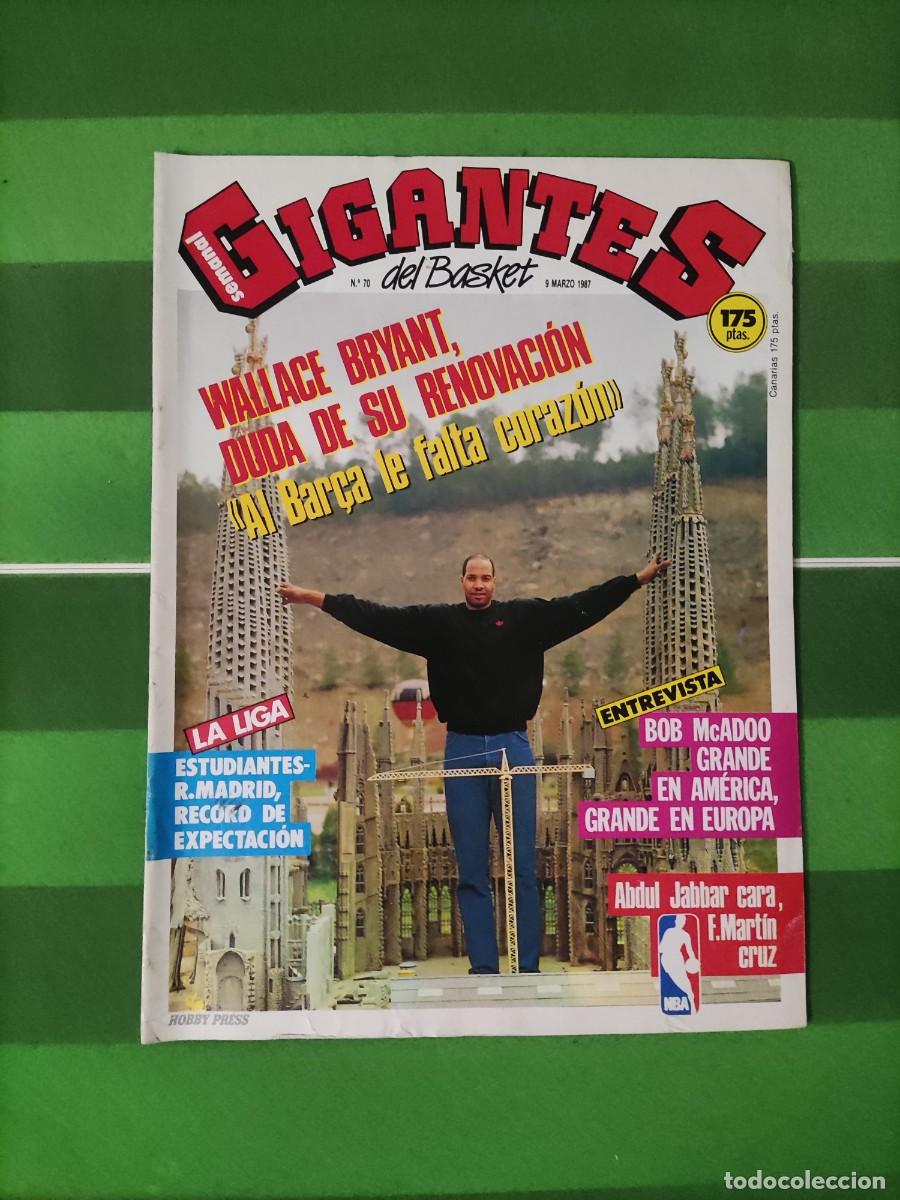 Coleccionismo deportivo: 70 Gigantes del basket 1987 Wallace Bryant / Estudiantes - Real Madrid / Bob McAdoo