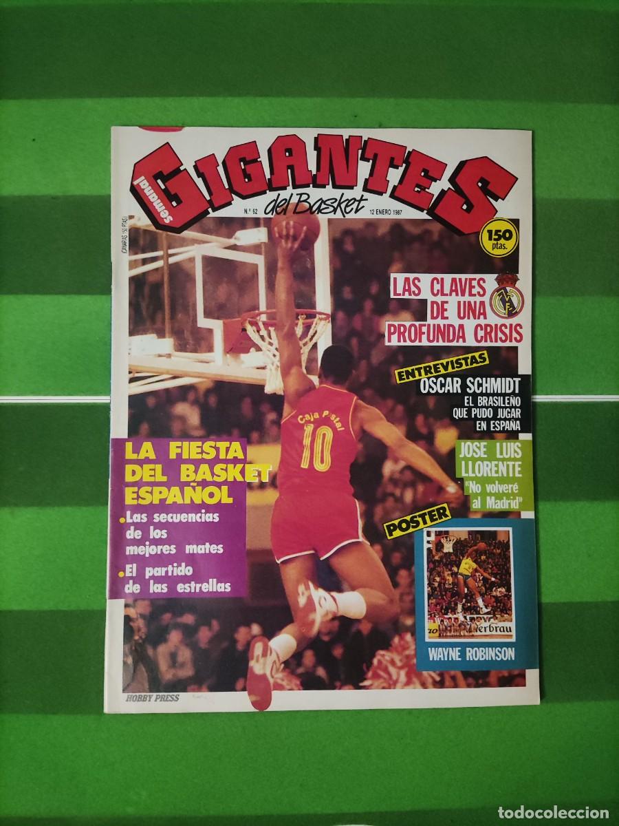 Collezionismo sportivo: 62 Gigantes del basket 1987 La fiesta del basket espa&ntilde;ol / &Oacute;scar Schmidt / Jose Luis Llorente