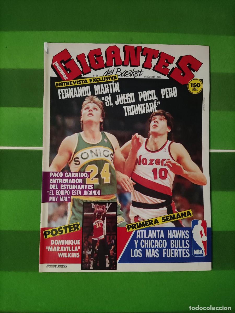 Collezionismo sportivo: 54 Gigantes del basket 1986 Fernando Mart&iacute;n / Paco Garrido / NBA