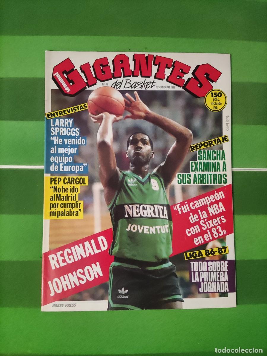 Coleccionismo deportivo: 46 Gigantes del basket 1986 Reginald Johnson / Larry Springs / Pep Cargol / Liga 86-87