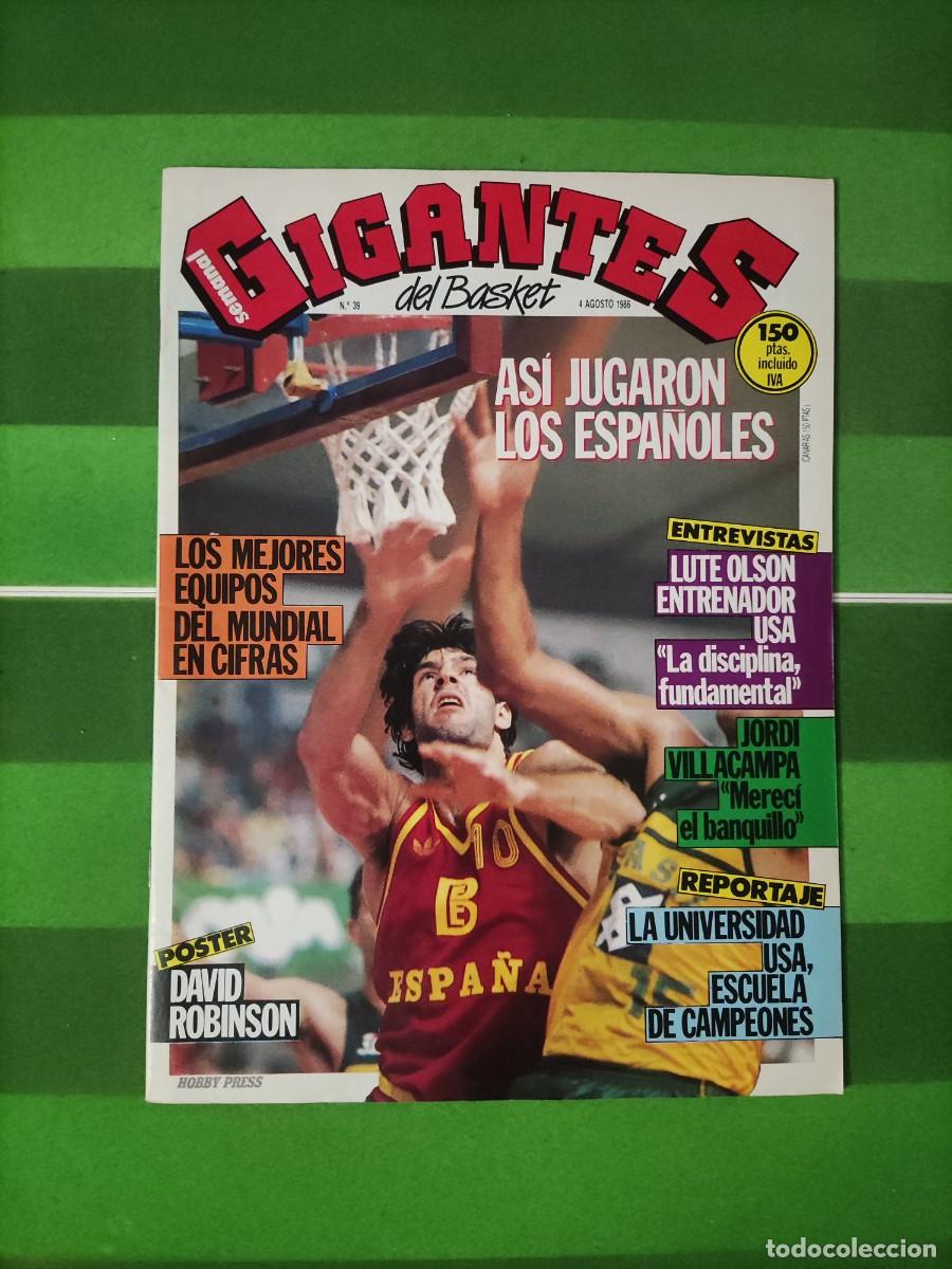 Sports collectibles: 39 Gigantes del basket 1986 Los mejor del mundial / Lute Olson / Jordi Villacampa