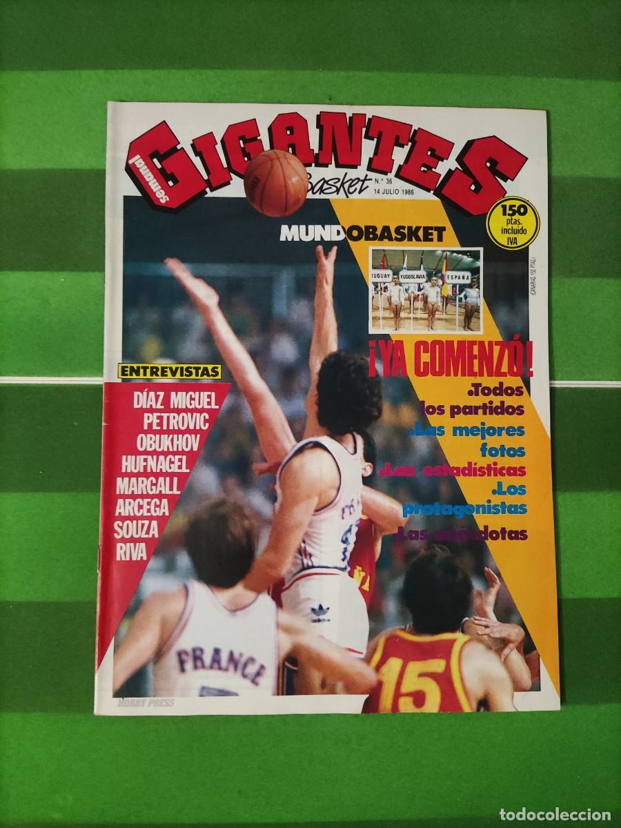 Collezionismo sportivo: 36 Gigantes del basket 1986 Mundo basket Todos los partidos / D&iacute;az Miguel / Petrovic /