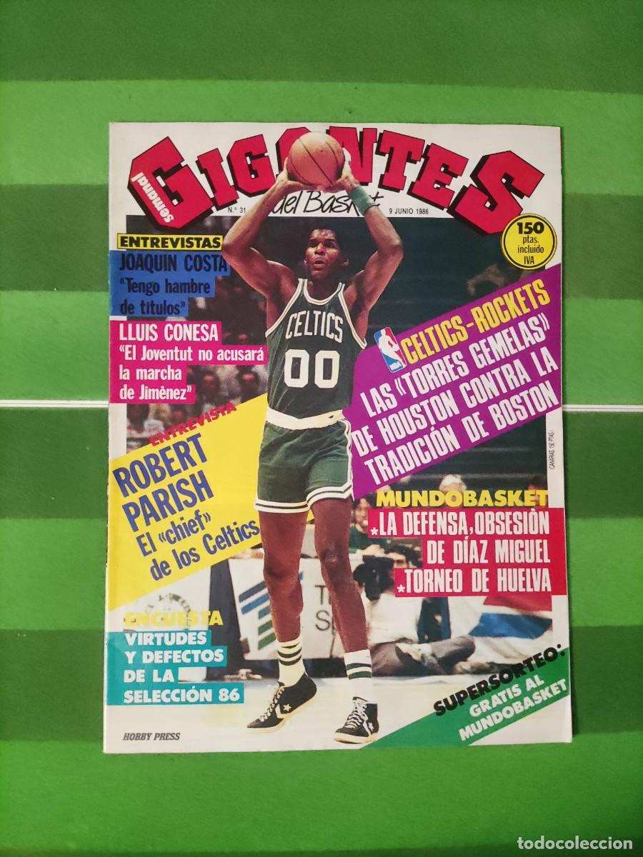 Coleccionismo deportivo: 31 Gigantes del basket 1986 Celtics - Rockets / Mundobasket / Robert Parish