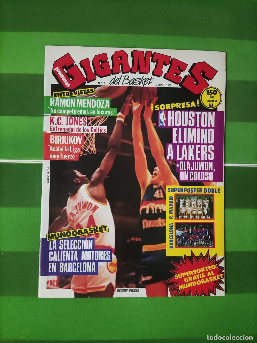 Collezionismo sportivo: 30 Gigantes del basket 1986 Mundobasket / Houston elimin&oacute; a Los Lakers / Ram&oacute;n Mendoza