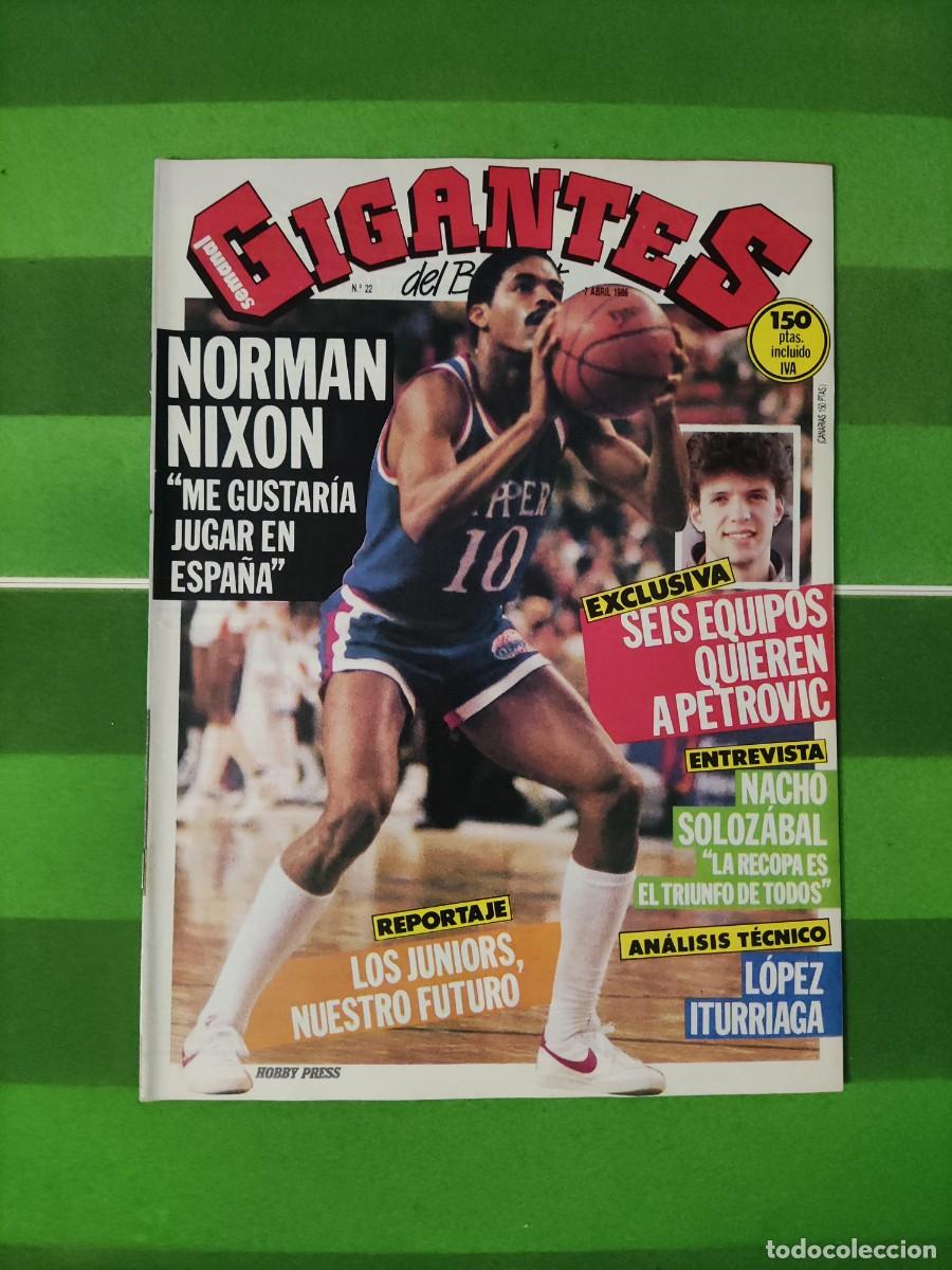 Colecionismo desportivo: 22 Gigantes del basket 1986 Norman Nixon / Petrovic / Los Juniors / Nacho Solozabal