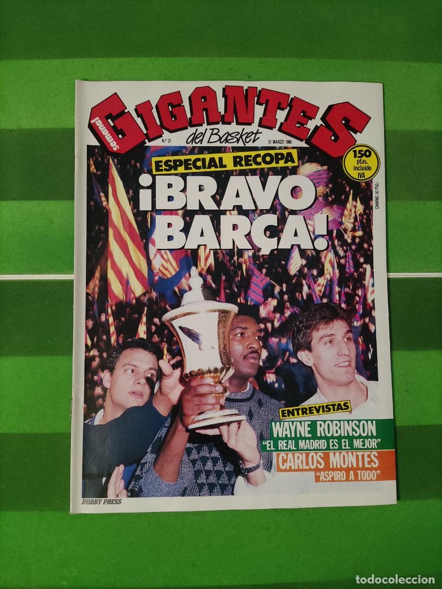 Collezionismo sportivo: 21 Gigantes del basket 1986 Especial Recopa &iexcl;Bravo Bar&ccedil;a! / Wayne Robinson