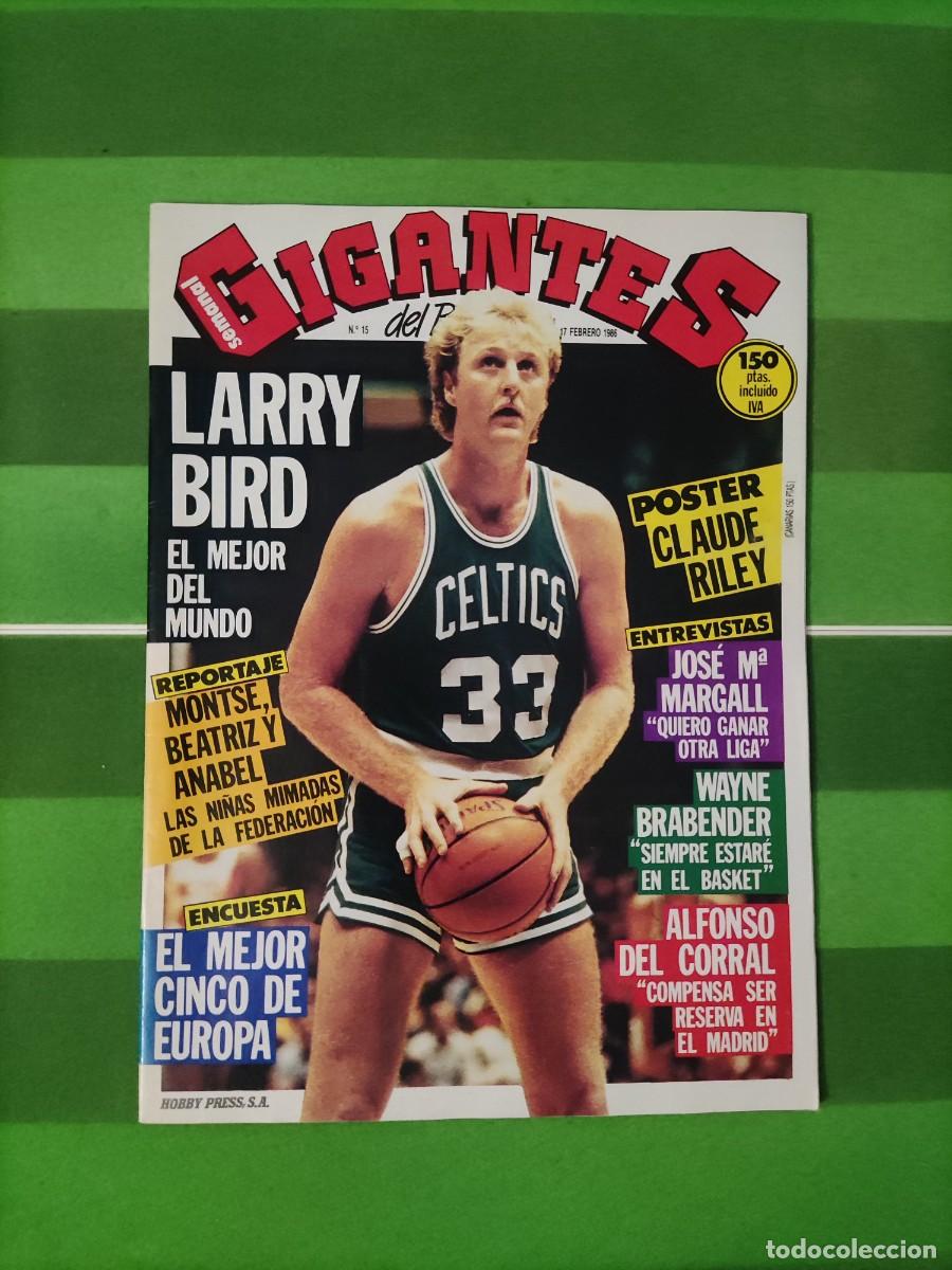 Coleccionismo deportivo: 15 Gigantes del basket 1986 Larry Bird el mejor del mundo / El mejor cinco de Europa