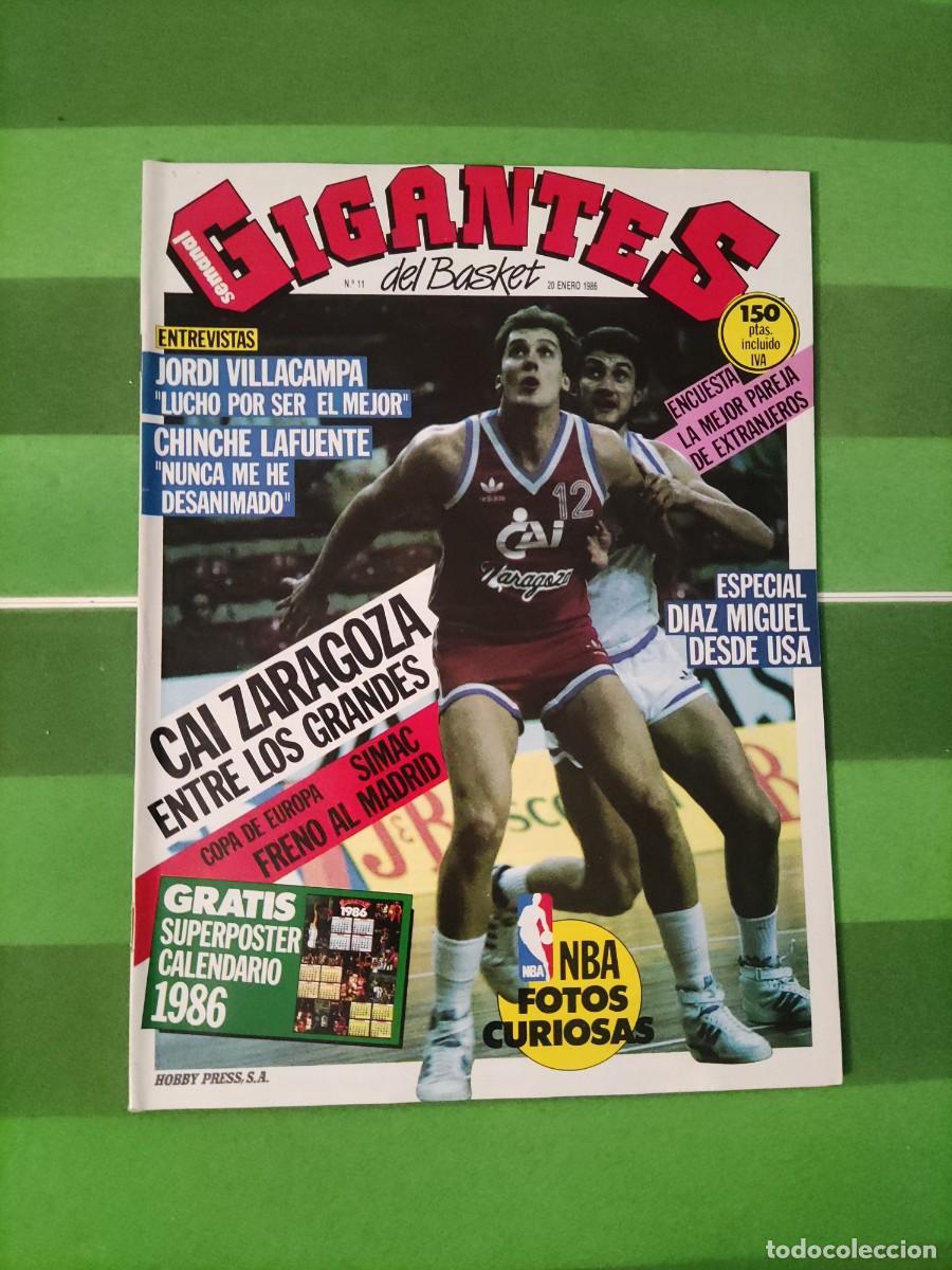 Collectionnisme sportif: 11 Gigantes del basket 1986 Jordi Villacampa / NBA fotos curiosas / Super poster calendario 1986