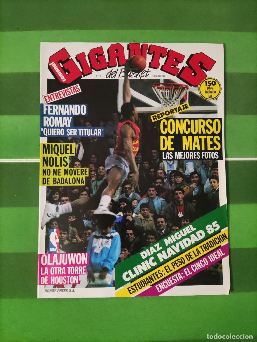 Collezionismo sportivo: 10 Gigantes del basket 1986 Concurso de mates / Fernando Romay / Miquel Nolis / Olajuwon