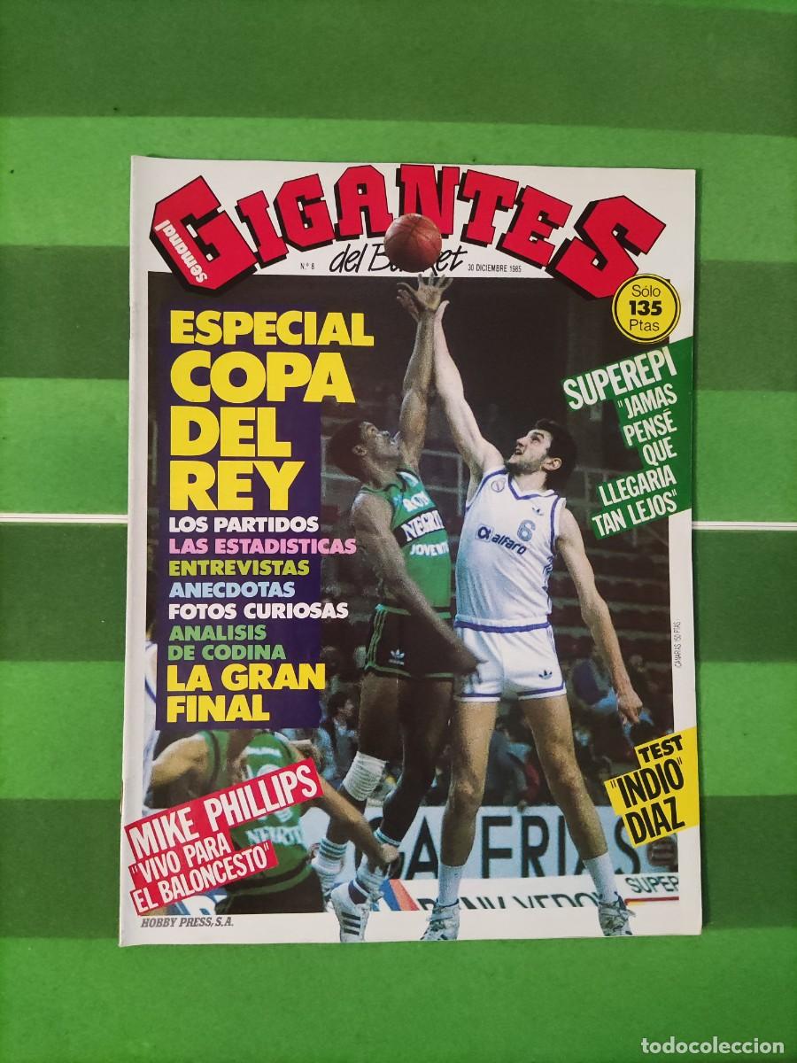 Colecionismo desportivo: 8 Gigantes del basket 1985 Especial Copa del Rey / Mikel Philips / Superepi
