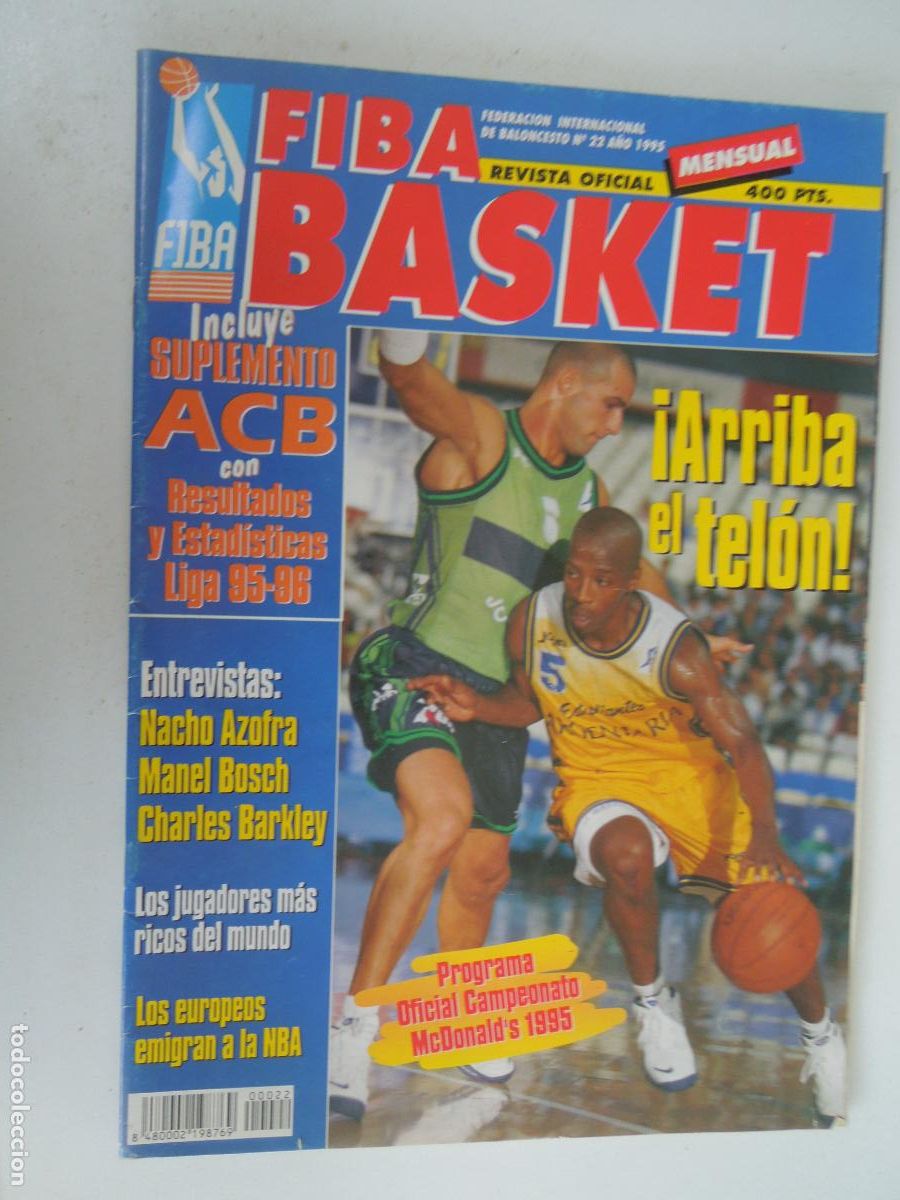Sports collectibles: FIBA BASQUET REVISTA OFICIAL N&ordm; 22 -1995 PROGRAMA OFICIAL CAMPEONATO McDONALD'S 1995