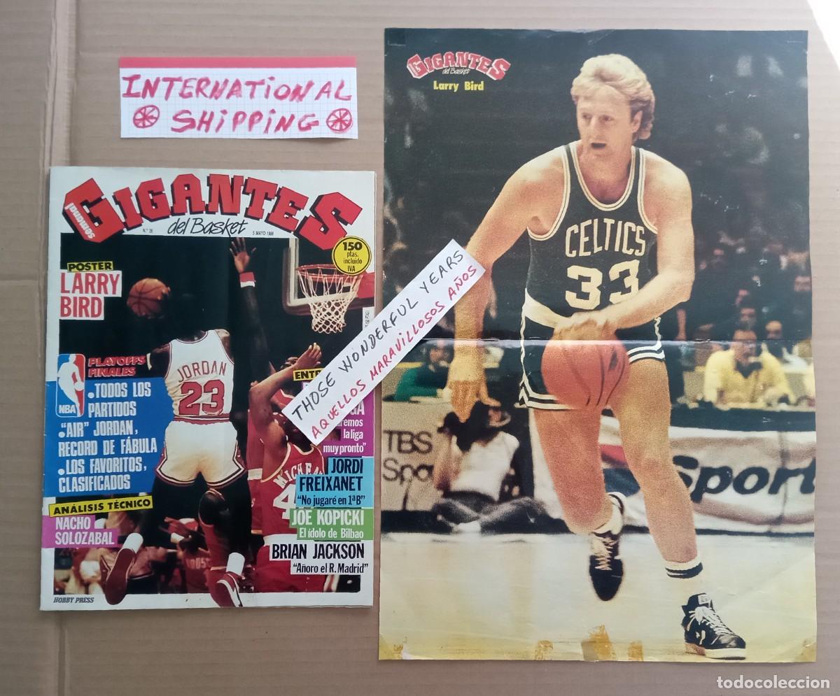 Sammelleidenschaft Sport: REVISTA MAGAZINE GIGANTES DEL BASKET #26 MICHAEL JORDAN 63 PTS POSTER LARRY BIRD 1986 PLAYOFFS NBA