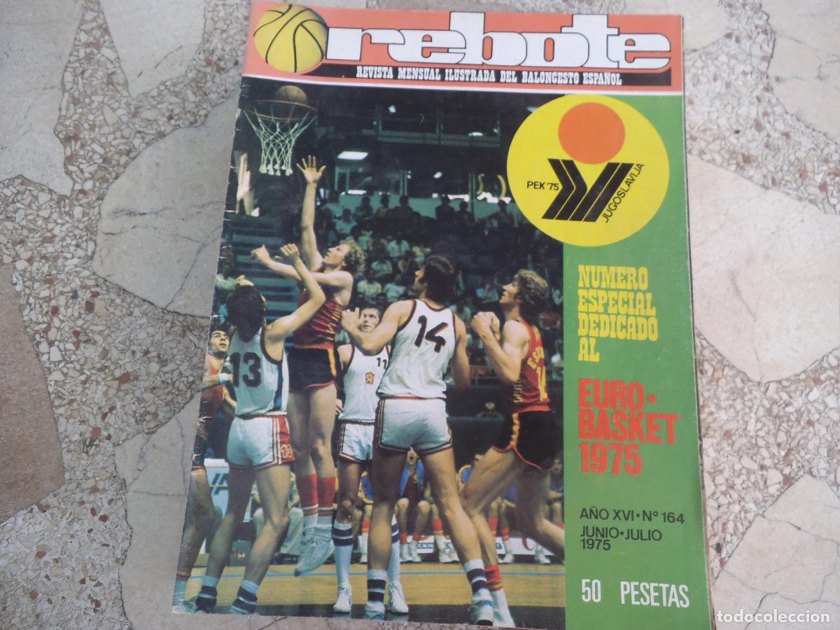 Collectionnisme sportif: rebote n&ordm; 164. 1975, especial euro-basket 1975, antonio diaz miguel