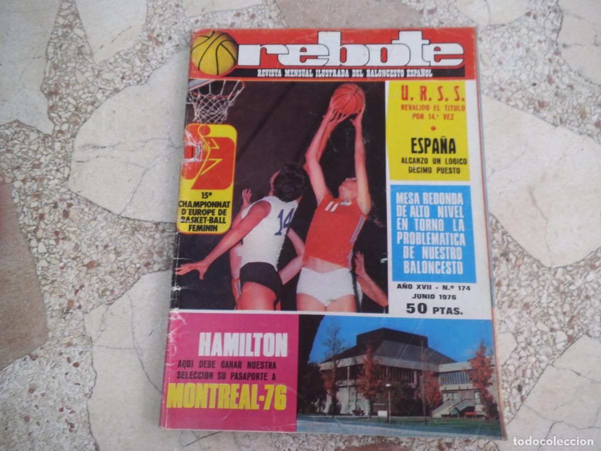 Colecionismo desportivo: rebote n&ordm; 174. 1976, poster seleccion espa&ntilde;ola femenina eurobasket 1976, dossier denuncia