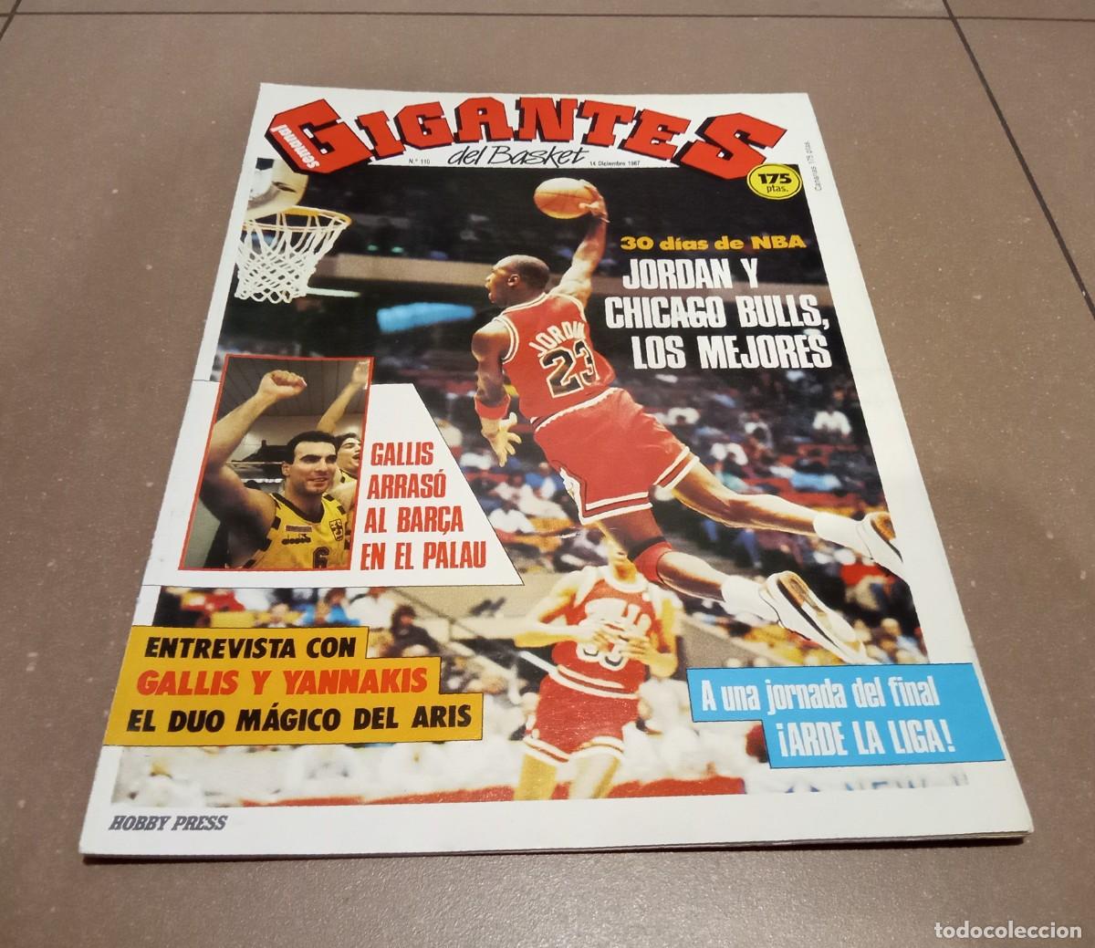 Coleccionismo deportivo: REVISTA MAGAZINE BALONCESTO GIGANTES DEL BASKET #110 MICHAEL JORDAN CHICAGO BULLS NBA 1987 NIKE AIR