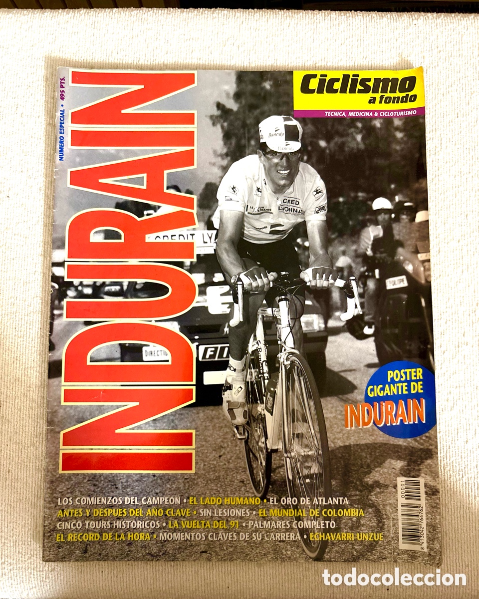 Coleccionismo deportivo: Revista Ciclismo A Fondo - N&uacute;mero Especial Homenaje Miguel Indur&aacute;in (Enero 1997) CON P&Oacute;STER GIGANTE