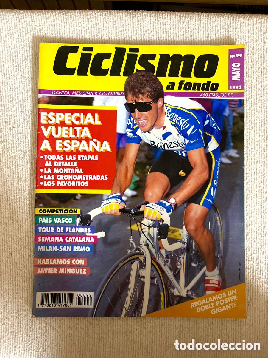 Coleccionismo deportivo: Revista Ciclismo A Fondo -N&ordm; 99 PERICO DELGADO MAYO 1993) Especial Vuelta A Espa&ntilde;a - Muy Buen Estado