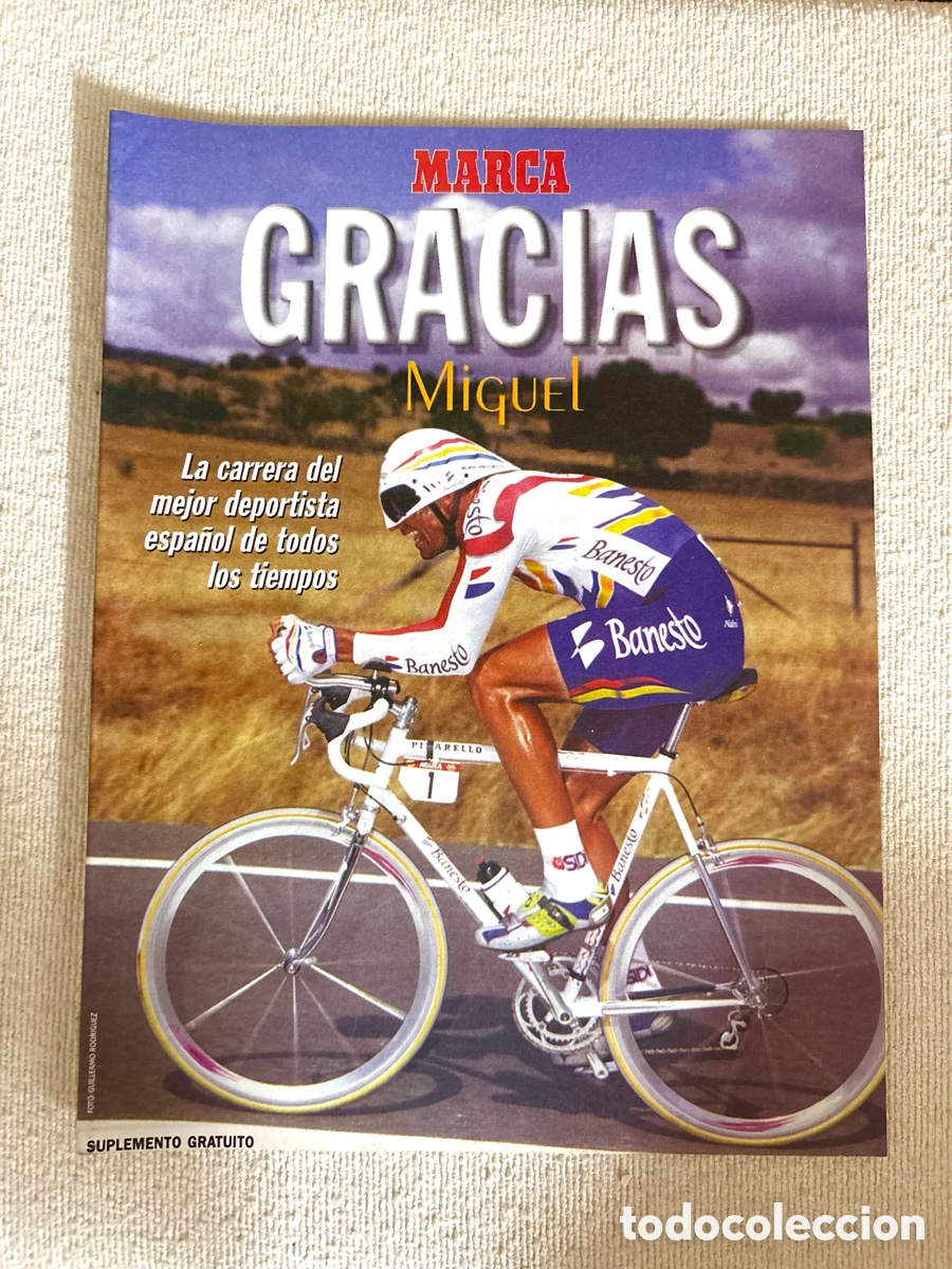 Coleccionismo deportivo: Suplemento Especial Diario Marca - Gracias Miguel Indur&aacute;in (Enero 1997) - Muy Buen Estado