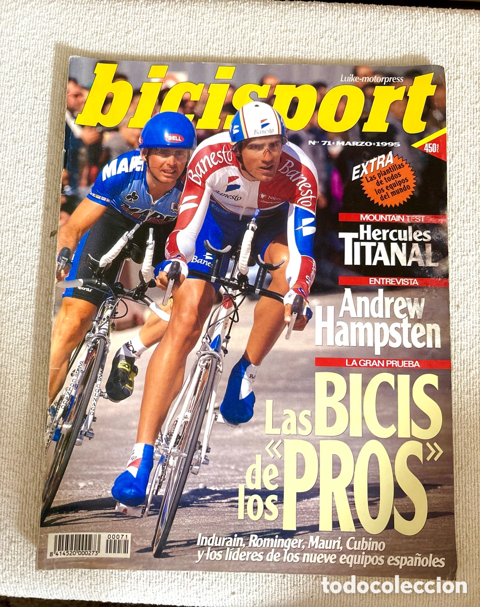 Coleccionismo deportivo: JOYA - RARA Bicisport - N&ordm; 71 INDURAIN Marzo 1995) Especial Las Bicis de los Pros - PERFECTA