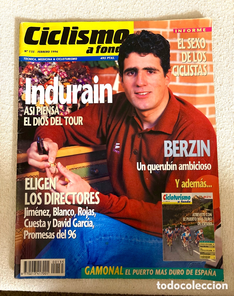 Coleccionismo deportivo: Revista Ciclismo a fondo &mdash; N.&ordm; 135 INDURAIN . Febrero 1996) + P&aacute;ginas N.&ordm; 81 (1992) PERFECTA