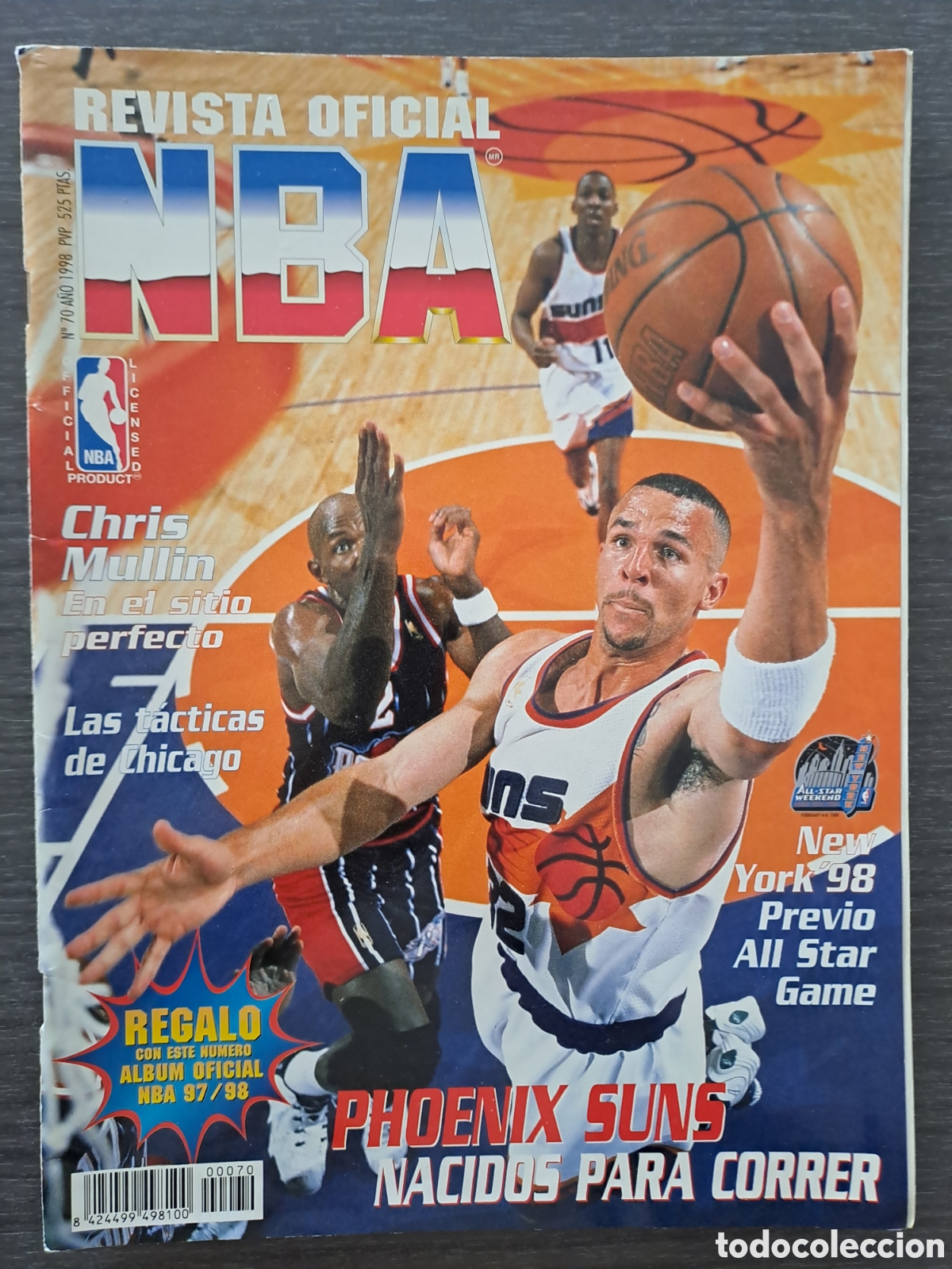 Coleccionismo deportivo: REVISTA OFICIAL NBA N&ordm; 70 &mdash; 1998 &mdash; KOBE BRYANT Revista Oficial NBA n&ordm; 70 a&ntilde;o 1998