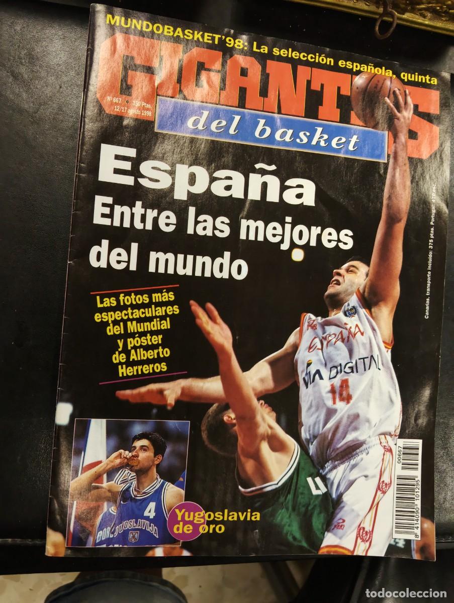 Coleccionismo deportivo: REVISTA GIGANTES DEL BASKET N&ordm; 667 1998 - POSTER DE ALBERTO HERREROS