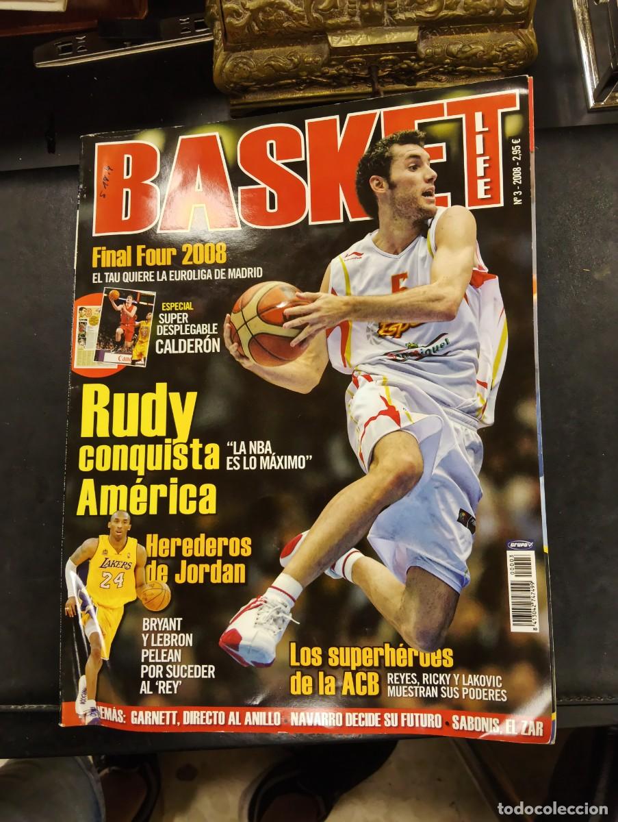Coleccionismo deportivo: REVISTA BASKET LIFE N&ordm; 3 2003 BRYANT , RUDY , - POSTER DE CALDERON
