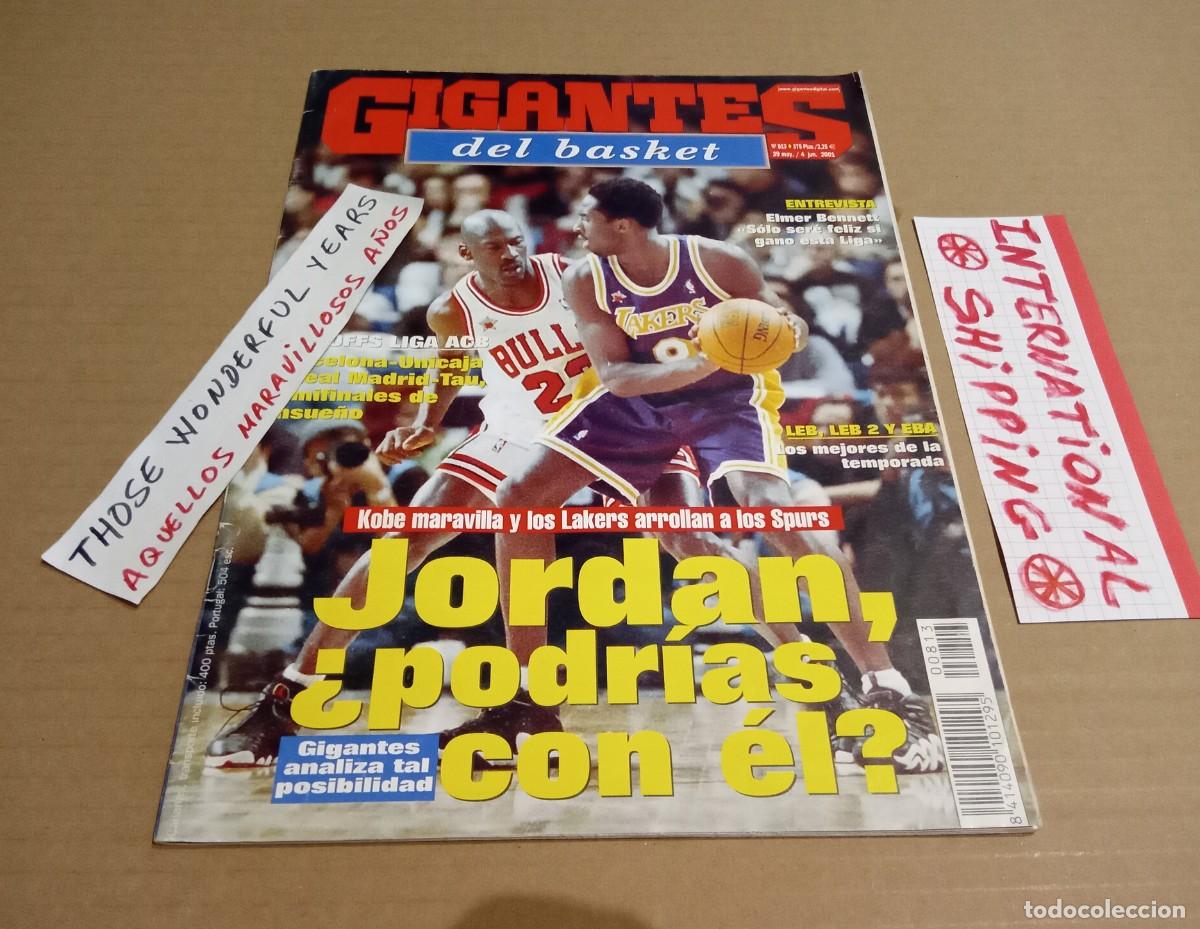 Coleccionismo deportivo: REVISTA MAGAZINE GIGANTES DEL BASKET #813 MICHAEL JORDAN VS KOBE BRYANT 2001 YES INTERNATIONAL SHIP