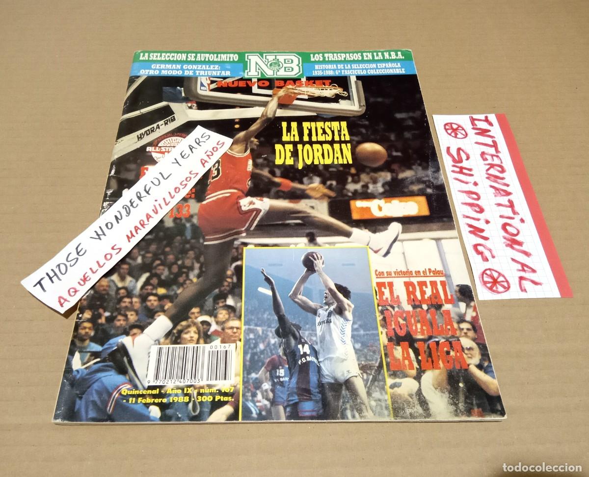 Coleccionismo deportivo: REVISTA MAGAZINE NUEVO BASKET #167 MICHAEL JORDAN ALL STAR GAME NBA 1988 YES INTERNATIONAL SHIP