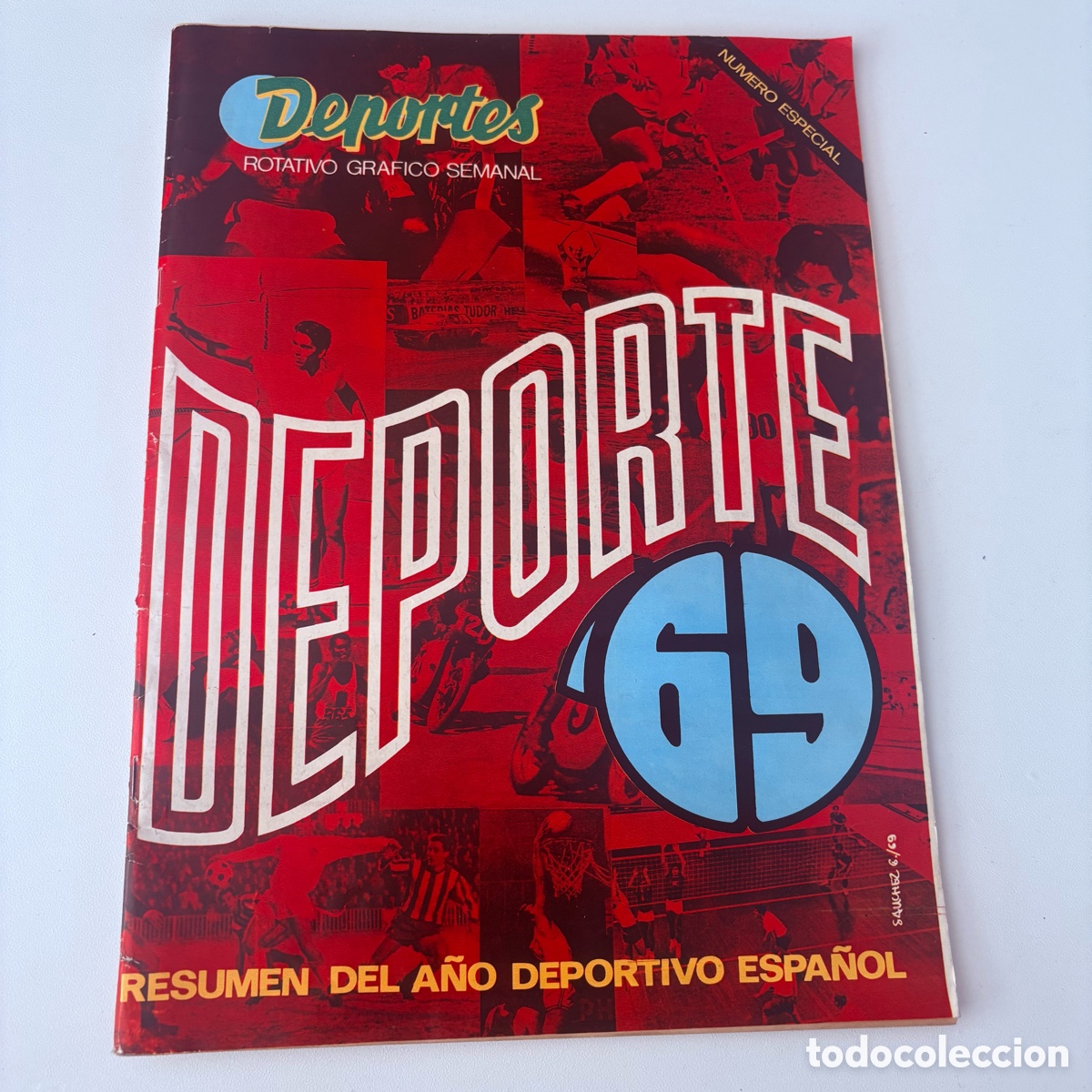 Sports collectibles: Revista deportes rotativo gr&aacute;fico semanal resumen a&ntilde;o deportivo espa&ntilde;ol 1969 69