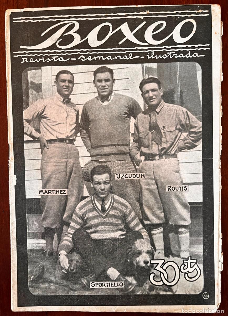 Sports collectibles: PAULINO UZCUDUN, BOXEO n&ordm; 128, Combate Uzcudun vs Tom Heeney, 1927
