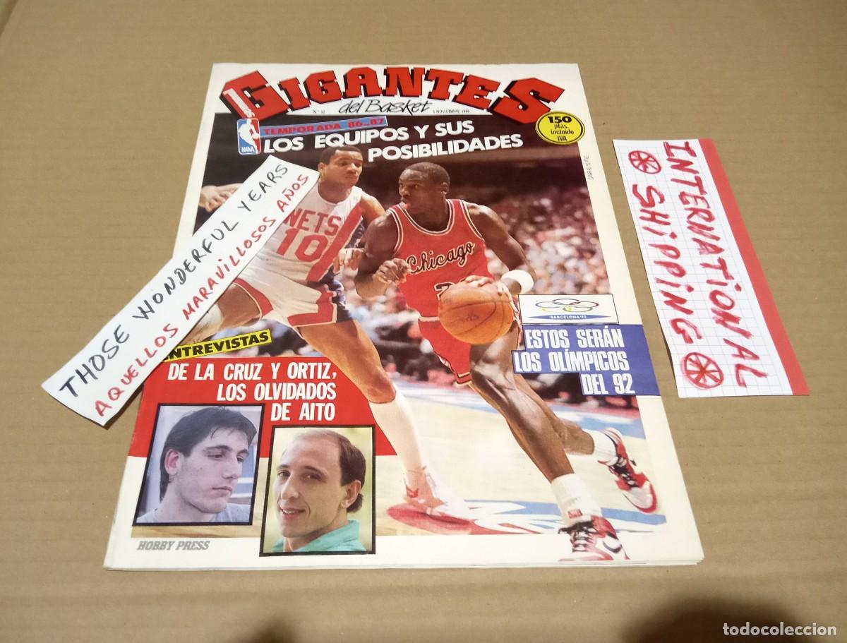 Colecionismo desportivo: REVISTA MAGAZINE GIGANTES DEL BASKET #52 MICHAEL JORDAN ROOKIE NBA 1986 YES INTERNATIONAL SHIP