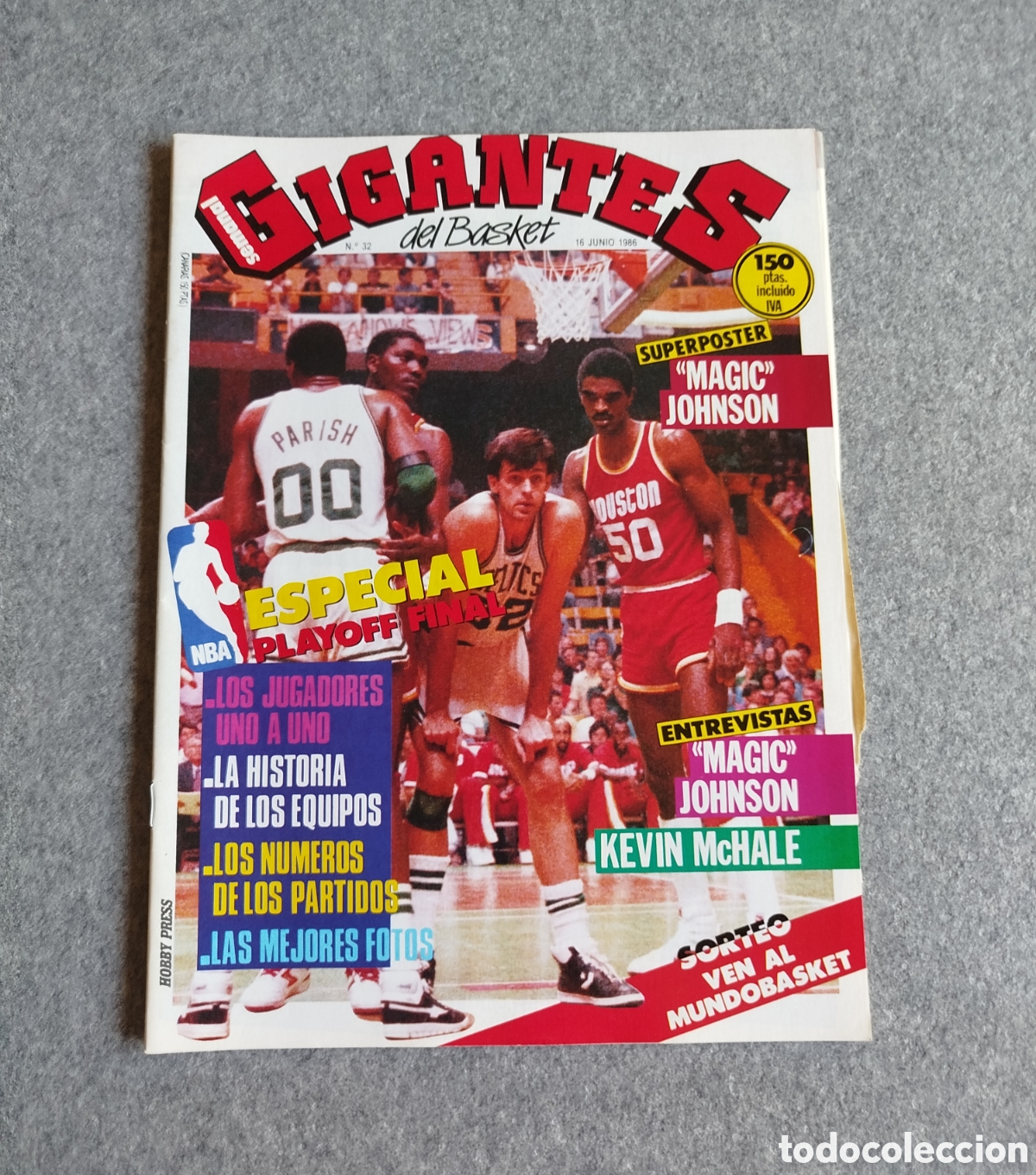 Sports collectibles: #32 - 1986 REVISTA GIGANTES DEL BASKET SIN POSTER ESPECIAL PLAYOFF FINAL