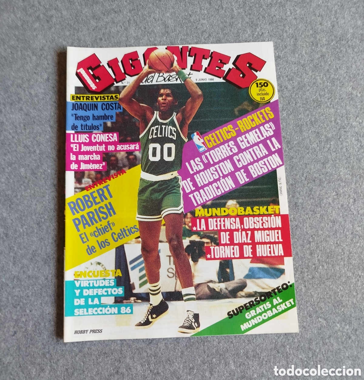 Sports collectibles: #31 - 1986 REVISTA GIGANTES BASKET ENTREVISTA ROBERT PARISH