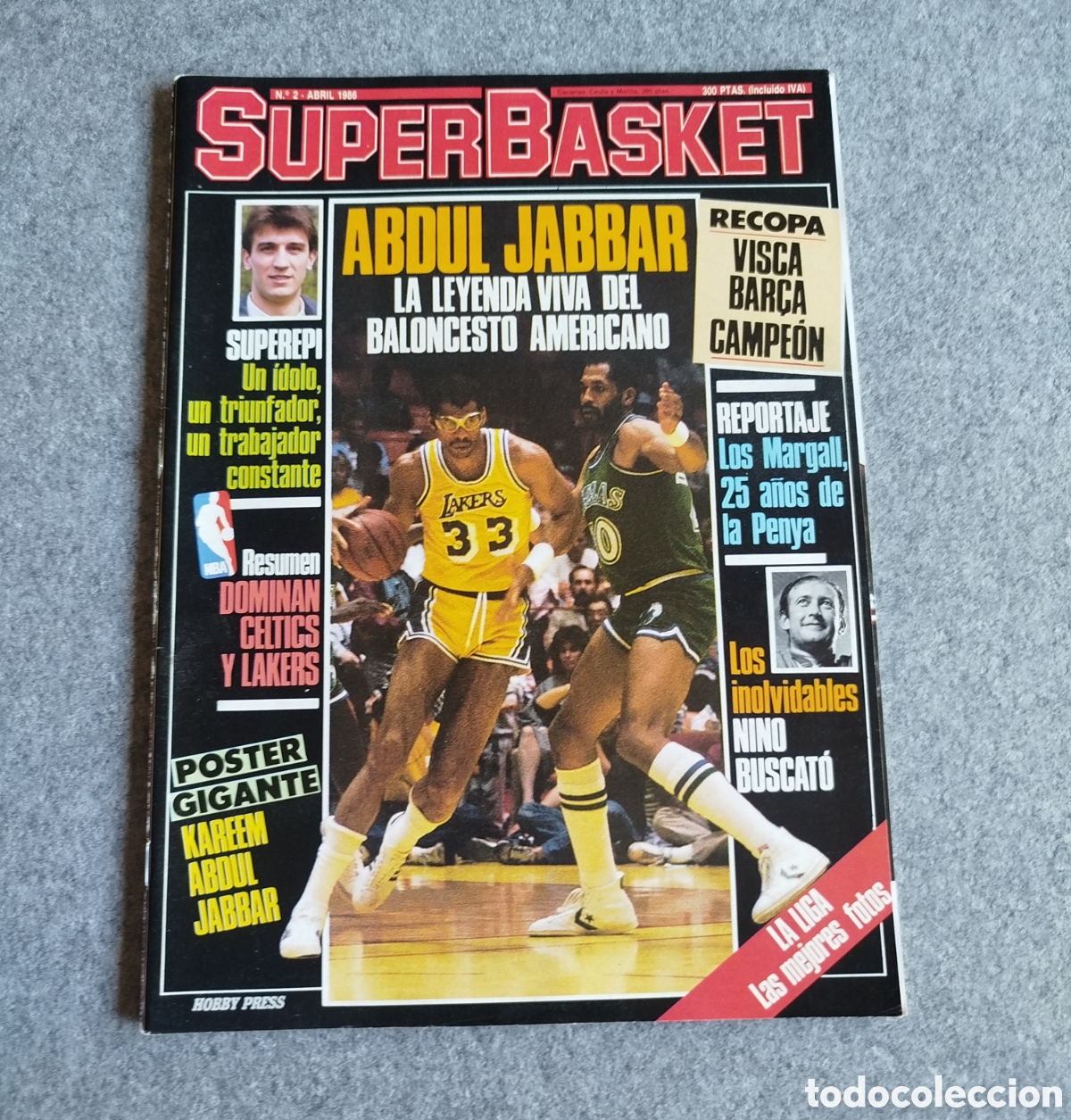 Coleccionismo deportivo: 1986 #2 REVISTA SUPERBASKET SIN POSTER SUPER BASKET ABDUL JABBAR JORDAN PETROVIC LAKERS CELTICS