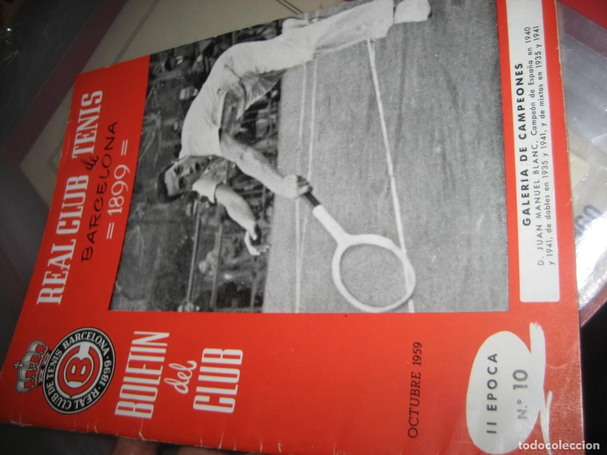 Coleccionismo deportivo: 2 revista club de tenis Barcino 1960 y Real Club tenis de Barcelona 1959