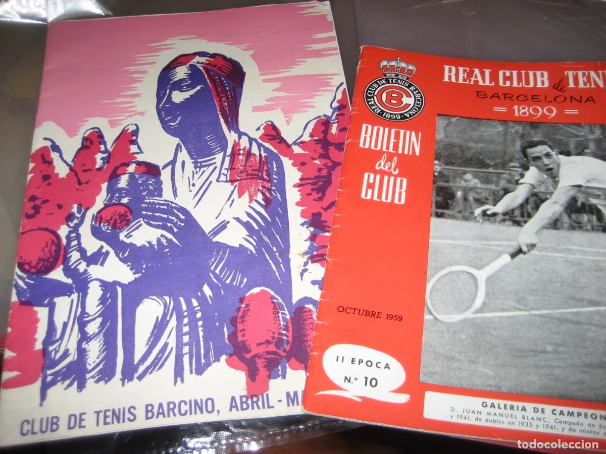 Collezionismo sportivo: 2 revista club de tenis Barcino 1960 y Real Club tenis de Barcelona 1959