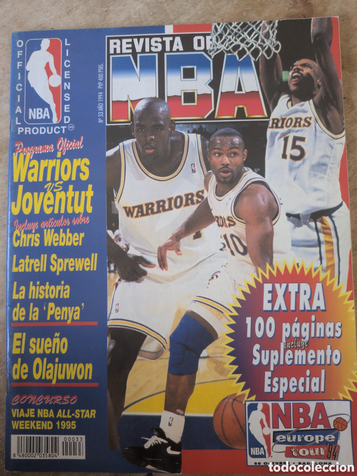 Coleccionismo deportivo: Revista oficial NBA n&ordm;33 1994