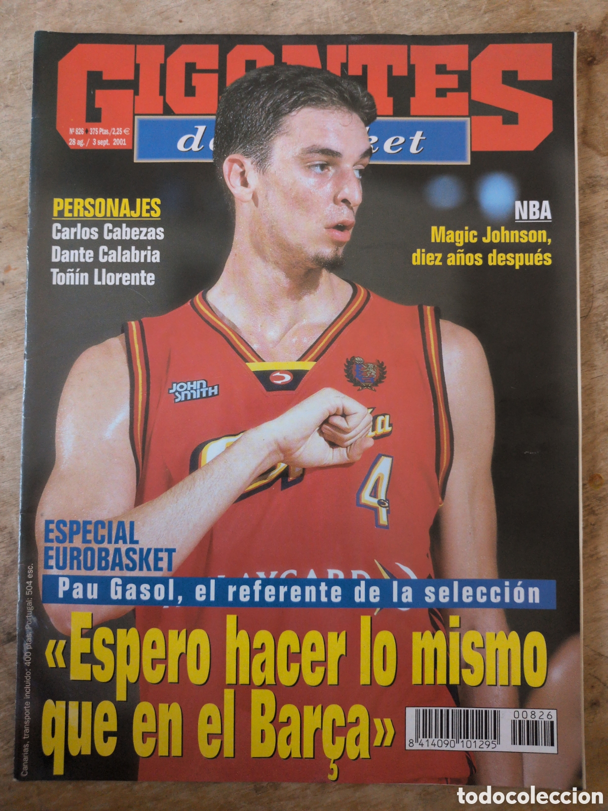 Collezionismo sportivo: GIGANTES del BASKET n&ordm;826 29/08/2001