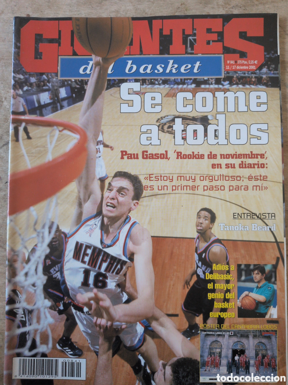 Colecionismo desportivo: GIGANTES del BASKET n&ordm;841 11/12/2001