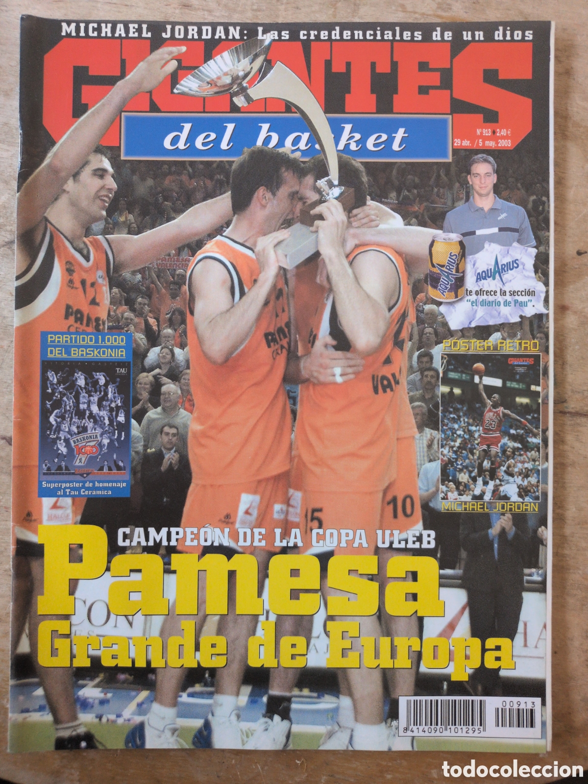 Colecionismo desportivo: GIGANTES del BASKET n&ordm;913 29/05/2003