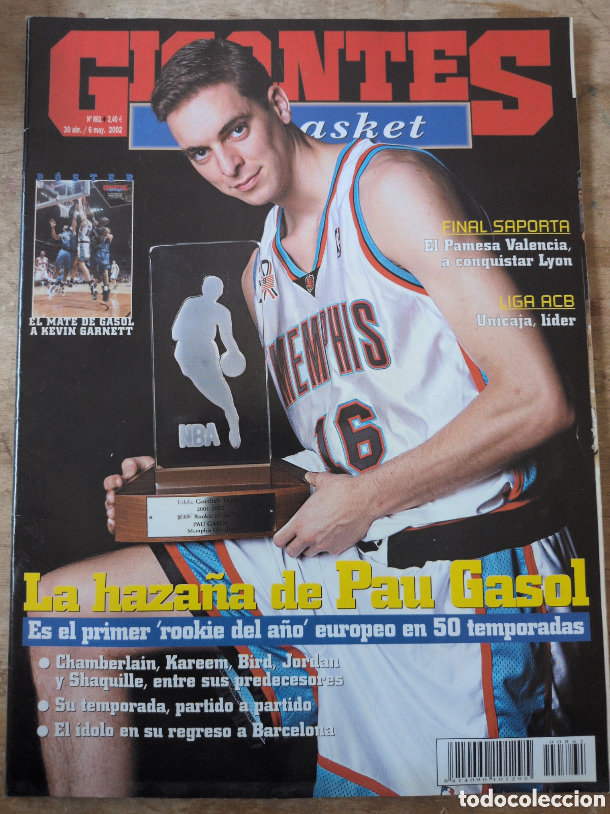 Collezionismo sportivo: GIGANTES del BASKET n&ordm;861 30/04/2002