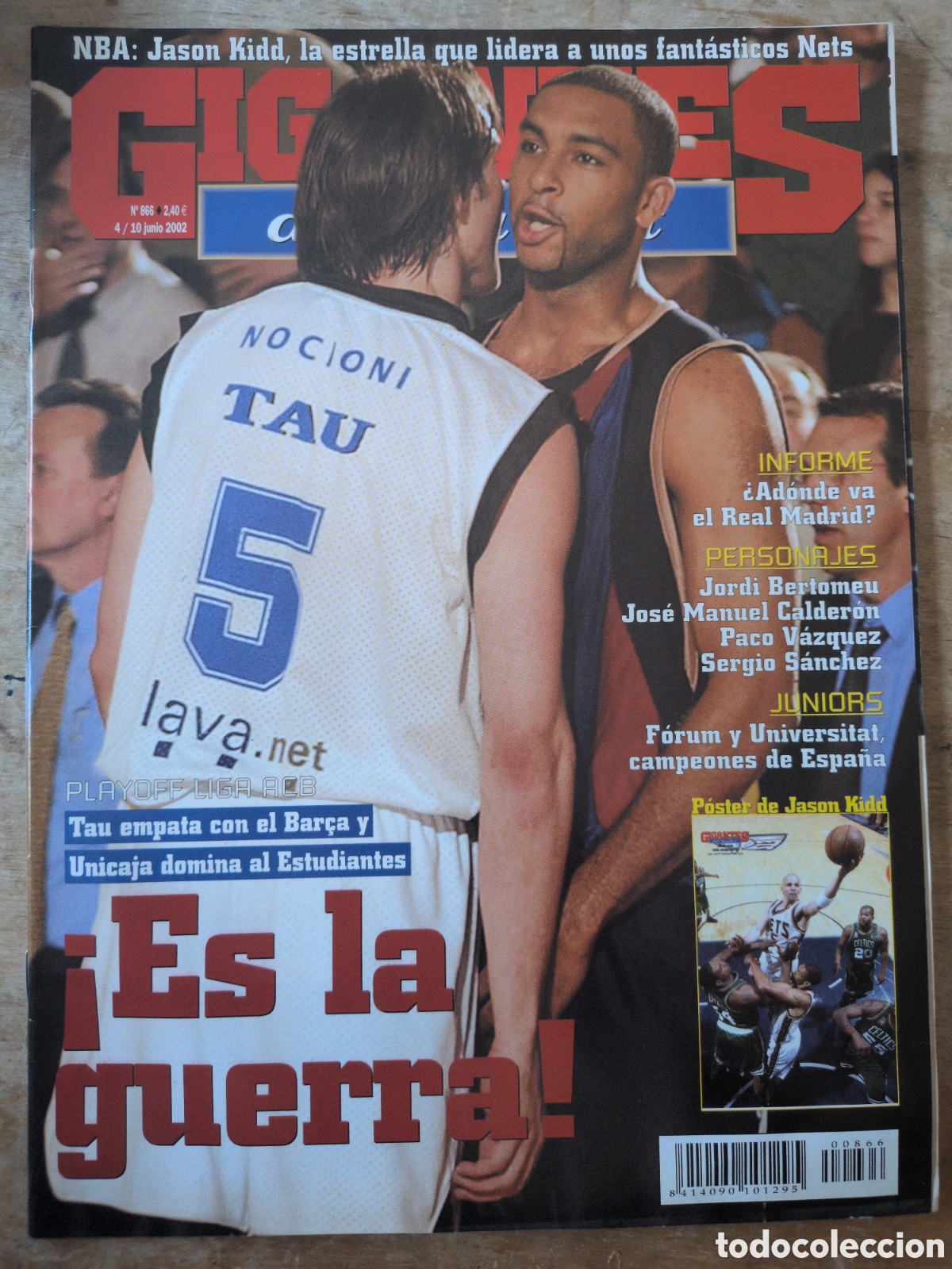 Coleccionismo deportivo: GIGANTES del BASKET n&ordm;866 04/06/2002