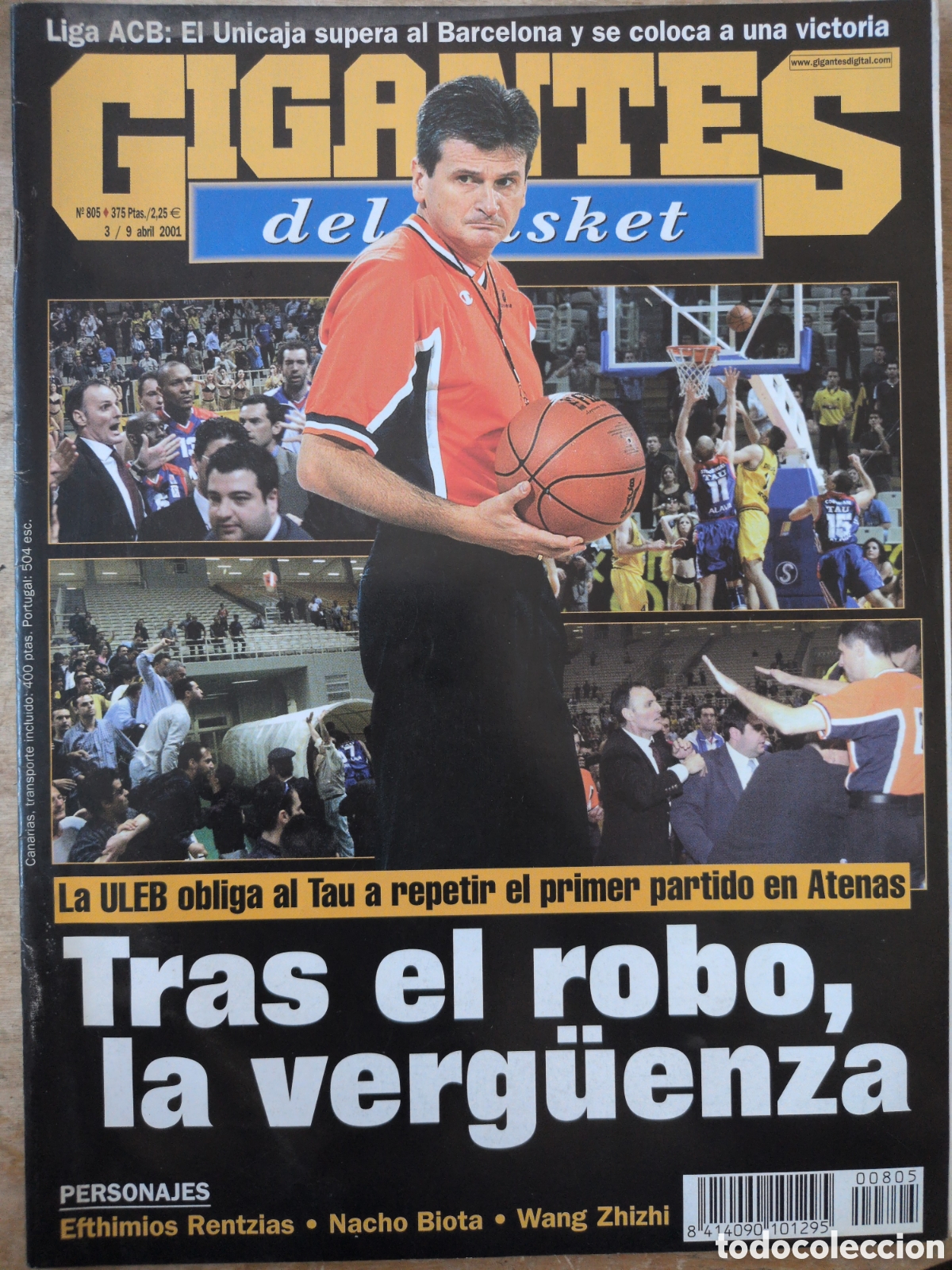 Coleccionismo deportivo: GIGANTES del BASKET n&ordm;805 03/04/2001